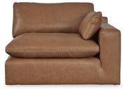 Emilia Caramel 3-Piece Sectional Sofa, 2-Piece Sectional Loveseat and Ottoman - 30901U3
