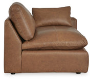 Emilia Caramel 3-Piece Sectional Sofa, 2-Piece Sectional Loveseat and Ottoman - 30901U3