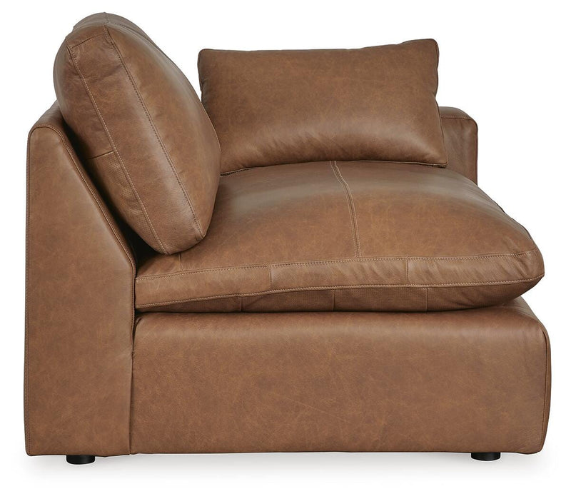 Emilia Caramel 3-Piece Sectional Sofa, 2-Piece Sectional Loveseat and Ottoman - 30901U3
