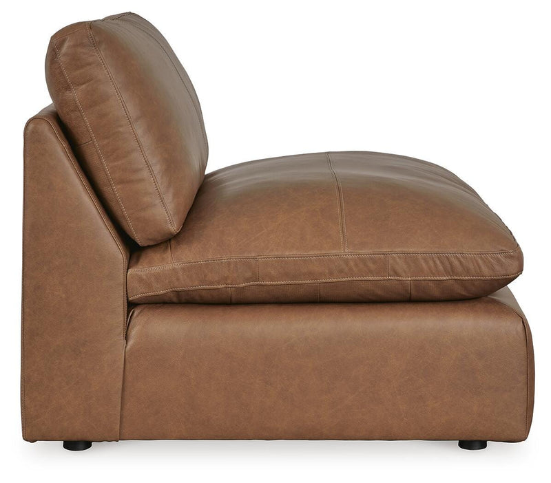 Emilia Caramel 3-Piece Sectional Sofa, 2-Piece Sectional Loveseat and Ottoman - 30901U3