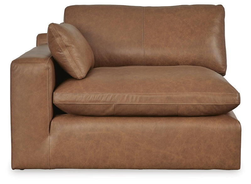 Emilia Caramel 3-Piece Sectional Sofa, 2-Piece Sectional Loveseat and Ottoman - 30901U3