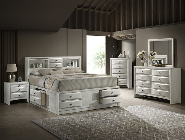 Emily Dresser 8 Drawers White - B4255-1