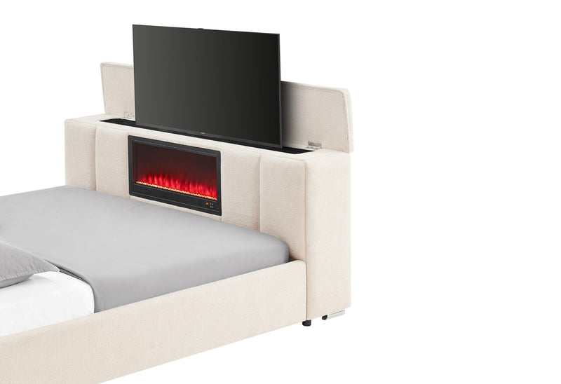 Serenity/Emma Buff Queen Bed Group - SERENITY/EMMA-BUFF-QBG