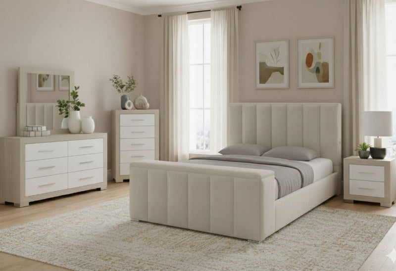 Serenity/Emma Crema Queen Bed Group - SERENITY/EMMA-CREMA-QBG