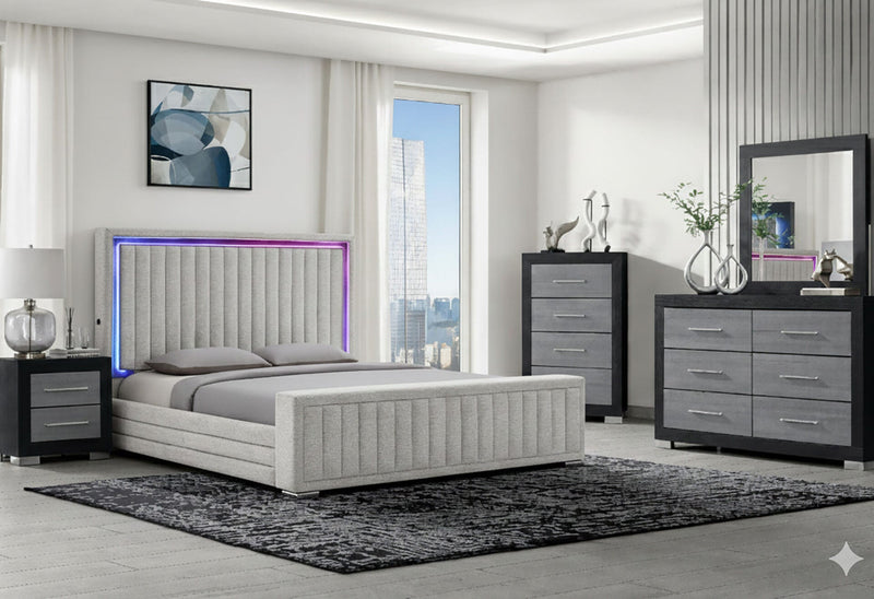 Elias/Emma Regular Fb Black King Bed Group - ELIAS/EMMA-REG-BLACK-KBG
