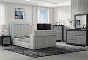 Elias/Emma Tv Fb Black Queen Bed Group - ELIAS/EMMA-TV-BLACK-QBG