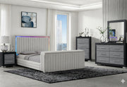 Elias/Emma Tv Fb Black Queen Bed Group - ELIAS/EMMA-TV-BLACK-QBG