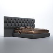 Emporio Black Bed Queen - Lara FurnitureQueen Bed