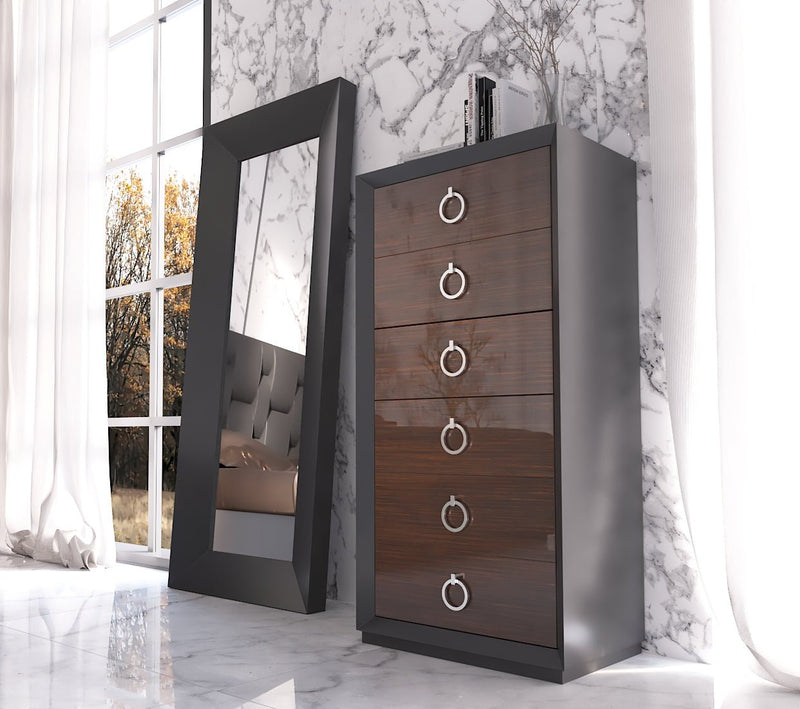 Emporio Black Chest - Lara Furniture