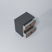 Emporio Black Nightstand - Lara FurnitureNightstand