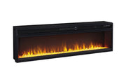 Entertainment Accessories Black Electric Fireplace Insert - Lara FurnitureFireplace