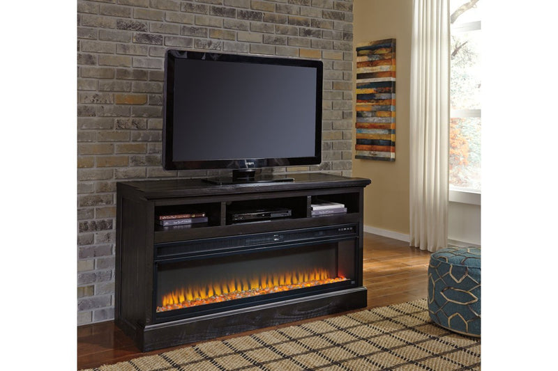 Entertainment Accessories Black Electric Fireplace Insert - Lara FurnitureFireplace