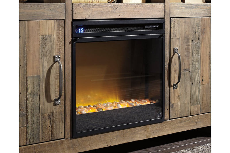 Entertainment Accessories Black Electric Fireplace Insert - Lara FurnitureFireplace