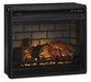 Entertainment Accessories Black Electric Infrared Fireplace Insert - Gate FurnitureFireplace