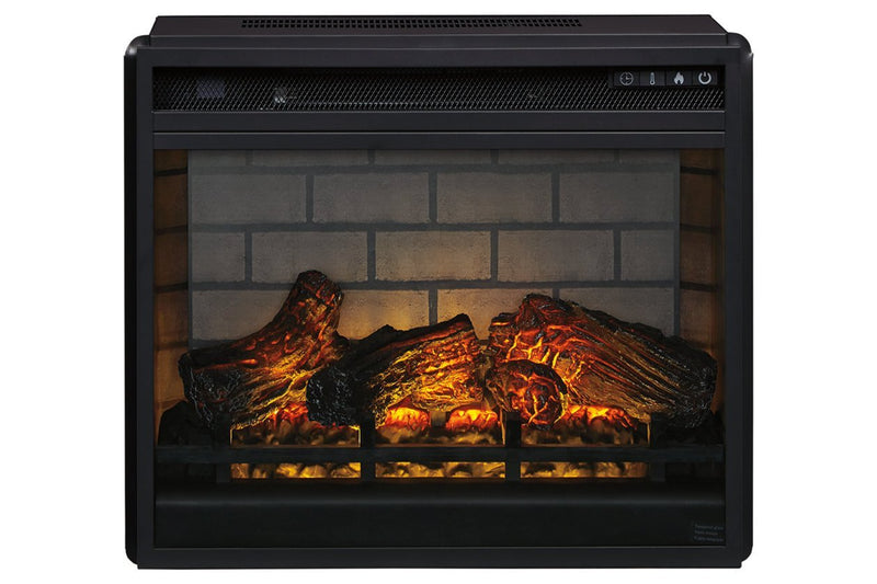 Entertainment Accessories Black Electric Infrared Fireplace Insert - Gate FurnitureFireplace