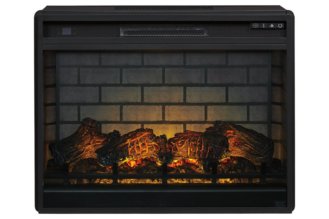 Entertainment Accessories Black Electric Infrared Fireplace Insert - Gate FurnitureFireplace