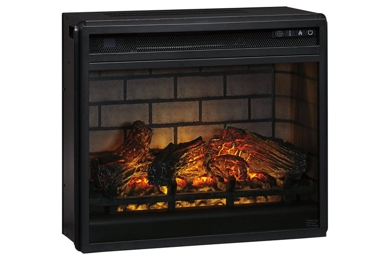 Entertainment Accessories Black Electric Infrared Fireplace Insert - Lara FurnitureFireplace