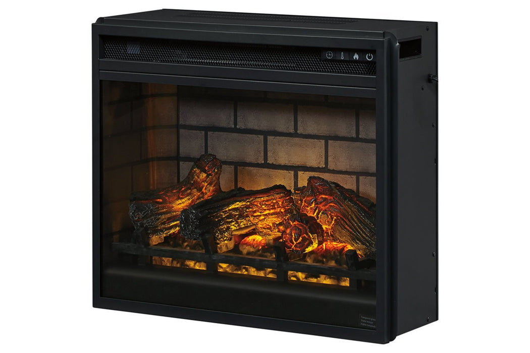 Entertainment Accessories Black Electric Infrared Fireplace Insert - Gate FurnitureFireplace