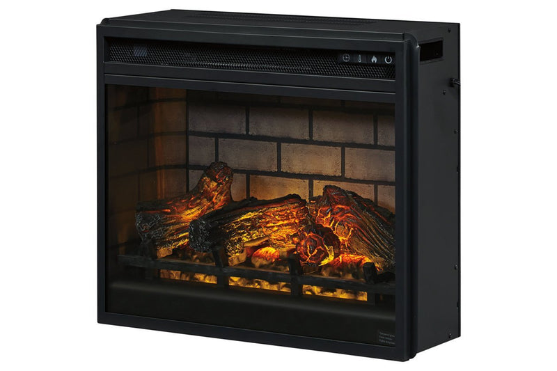 Entertainment Accessories Black Electric Infrared Fireplace Insert - Lara FurnitureFireplace