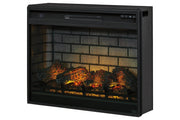 Entertainment Accessories Black Electric Infrared Fireplace Insert - Lara FurnitureFireplace