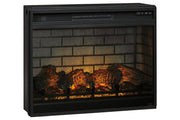 Entertainment Accessories Black Electric Infrared Fireplace Insert - Lara FurnitureFireplace