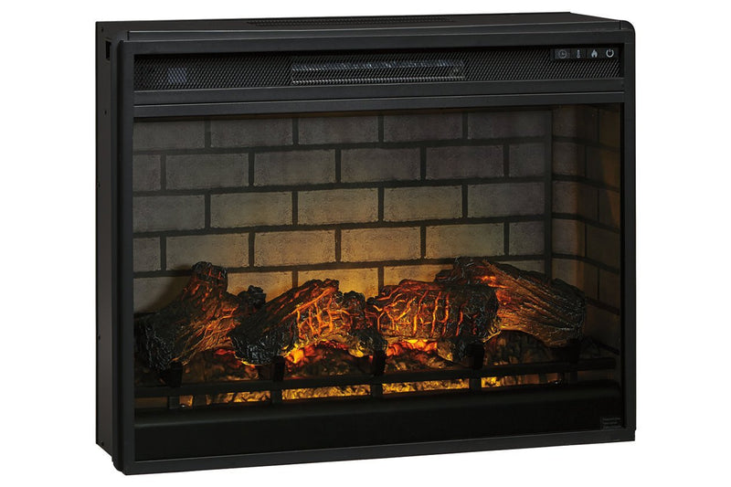 Entertainment Accessories Black Electric Infrared Fireplace Insert - Lara FurnitureFireplace