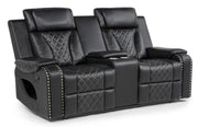 Enzo 3 PC ( Reclining Sofa & Loveseat & Chair ) - L423-Black-3PC