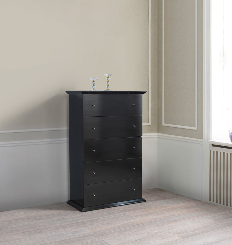 Erika Black 4 pc Queen Bedroom Set - ERIKABEDROOM-4PCQ