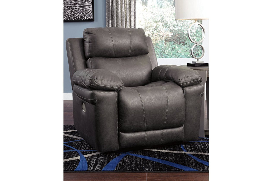 Erlangen Midnight Power Recliner - Gate FurniturePower Recliner