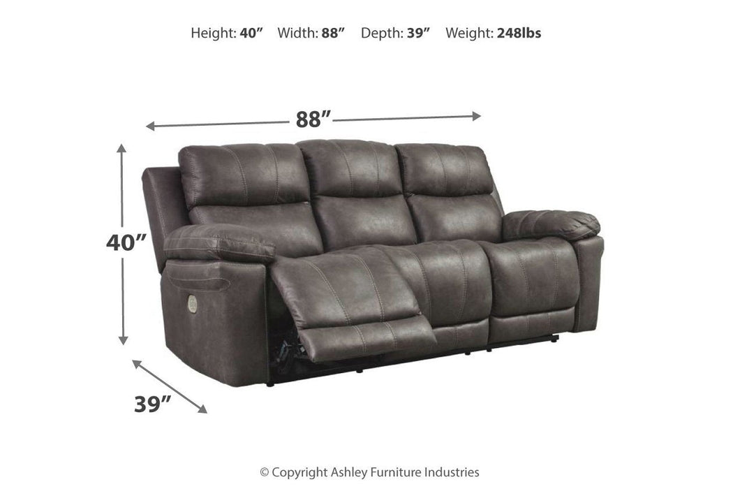 Erlangen Midnight Power Reclining Sofa - Gate FurniturePower Reclining Sofa