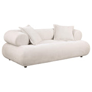 Eskola 2-Piece Chenille Sofa and Accent Chair Set Ivory - 509801-S2C