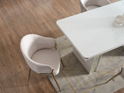 Esperanza Diningroom (Consol With Mirror & Dining Table & 6 Dining Chair) - 200-ELIF-ESP-A232-DT-6-SET