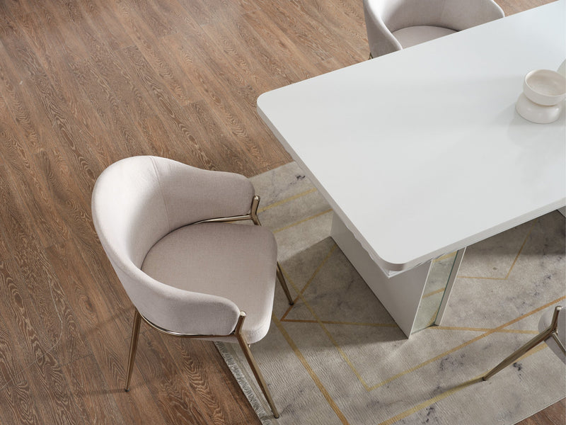 Esperanza Diningroom (Consol With Mirror & Dining Table & 6 Dining Chair) - 200-ELIF-ESP-A232-DT-6-SET