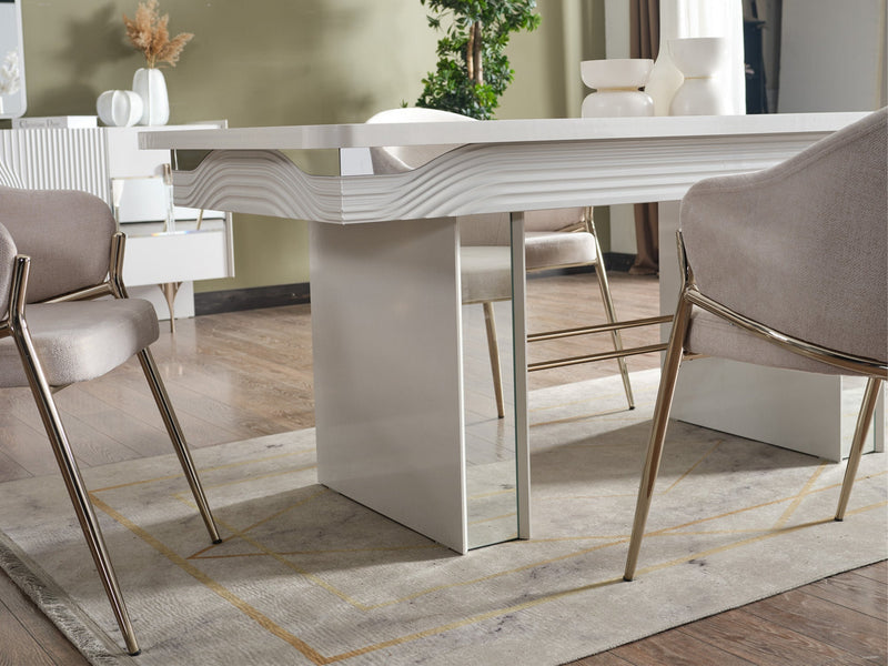 Esperanza Diningroom (Consol With Mirror & Dining Table & 6 Dining Chair) - 200-ELIF-ESP-A232-DT-6-SET