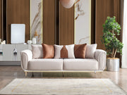 Esperanza Stationary Loveseat in White - 200-ELIF-ESP-A234-2
