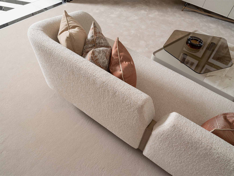 Essenza Stationary Sofa in Cream - 200-GAB-ESS-3