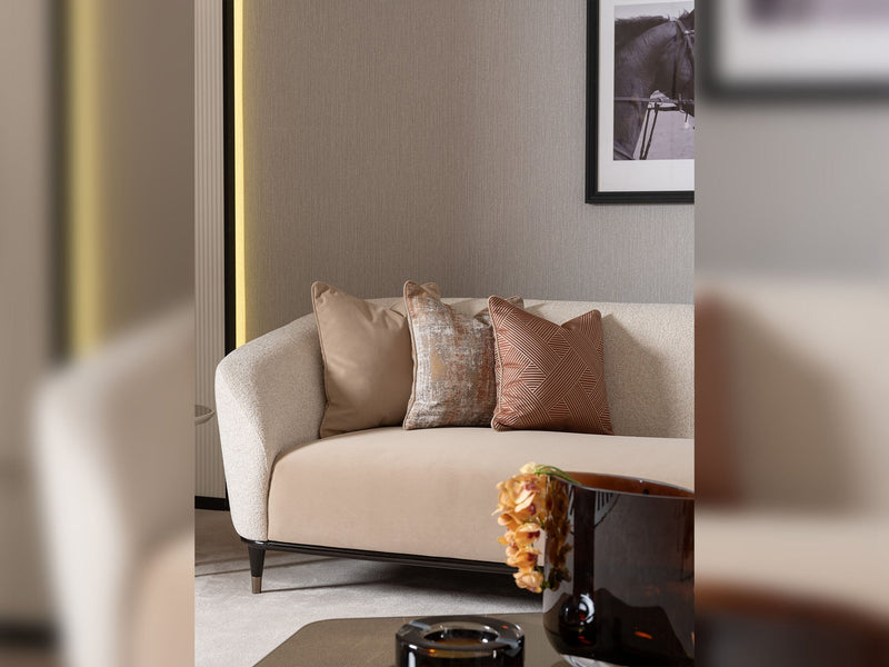 Essenza Stationary Sofa in Cream - 200-GAB-ESS-3