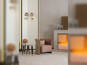 Essenza Stationary Sofa in Cream - 200-GAB-ESS-3