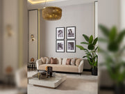 Essenza Stationary Sofa in Cream - 200-GAB-ESS-3