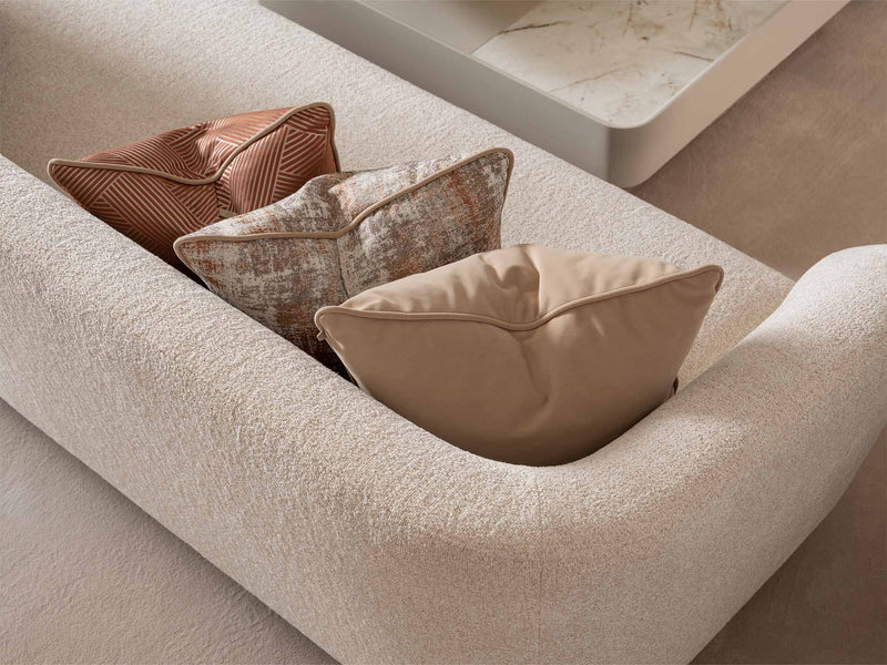 Essenza Stationary Sofa in Cream - 200-GAB-ESS-3