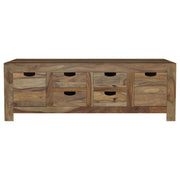 Esther 3-Piece Solid Sheesham Coffee and End Table Set Natural - 723888-S3