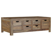 Esther 6-drawer Solid Wood Coffee Table Natural Sheesham - 723888