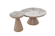 ET2006G 19 X 20 IRON + CERAMIC END TABLE - 210000007403