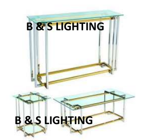ET2010G 19 X 19 X 20 STAINLESS STEEL + GLASS END TABLE - 210000007399