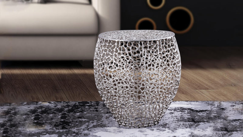 ET3403-18 Side Table Silver - ET3403-18 Side Table Silver