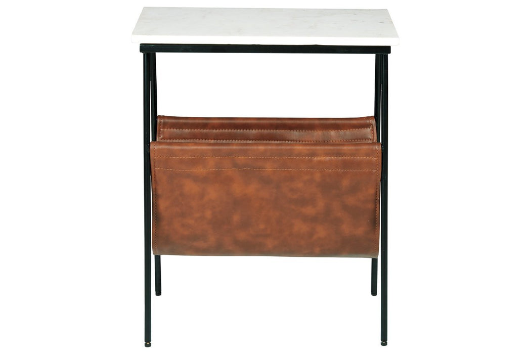 Etanbury Brown/Black/White Accent Table - Gate FurnitureTable