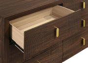 Etienne 4-piece Eastern King Bedroom Set Walnut - 225121KE-S4