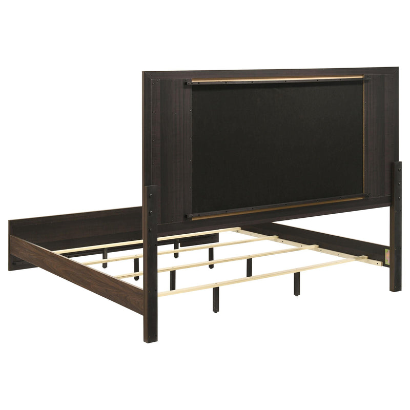 Etienne 4-piece Eastern King Bedroom Set Walnut - 225121KE-S4