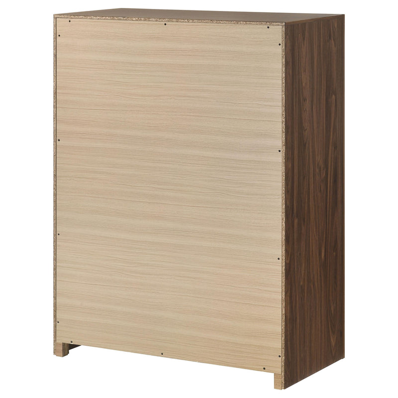 Etienne 5-drawer Bedroom Chest of Drawers Walnut - 225125