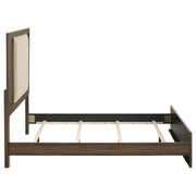 Etienne Full Velvet Upholstered Panel Bed Walnut - 225121F